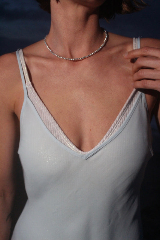 Lottie Sterling Silver Beaded Necklace