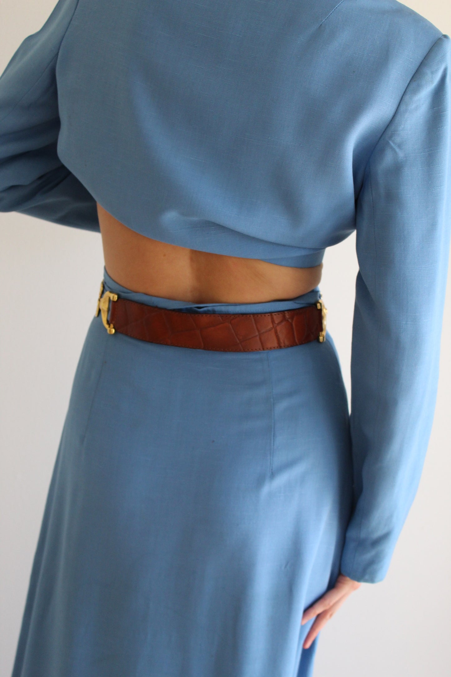 Incredible Vintage Horsebit & Horse Accented Leather Belt