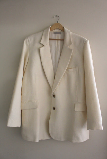 Skyler Woven Silk Blazer