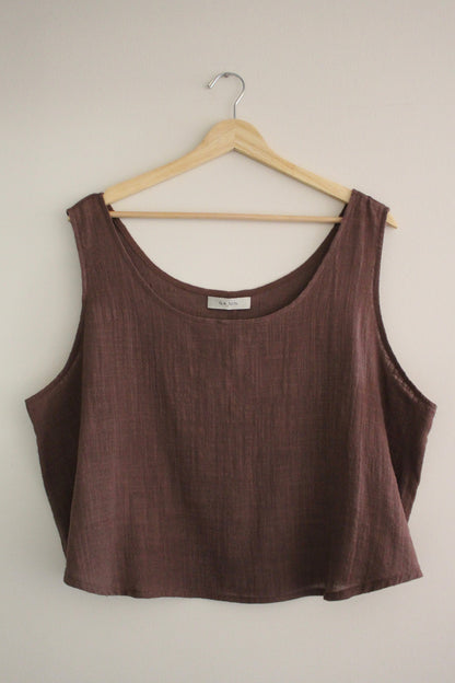 Marni Cotton Gauze Cropped Tank