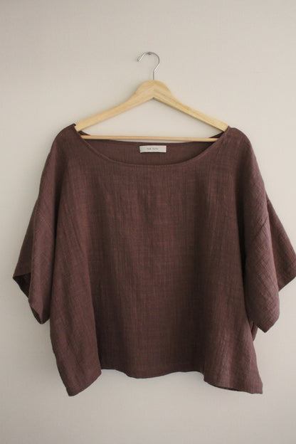 Lenny Cotton Gauze Cropped Tee