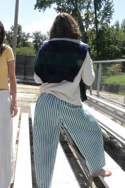 Camden Striped Poplin Curve Pant