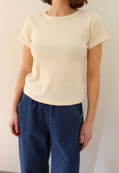 Pointelle Babe Tee