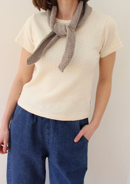 Hand Knit Wool Bandana