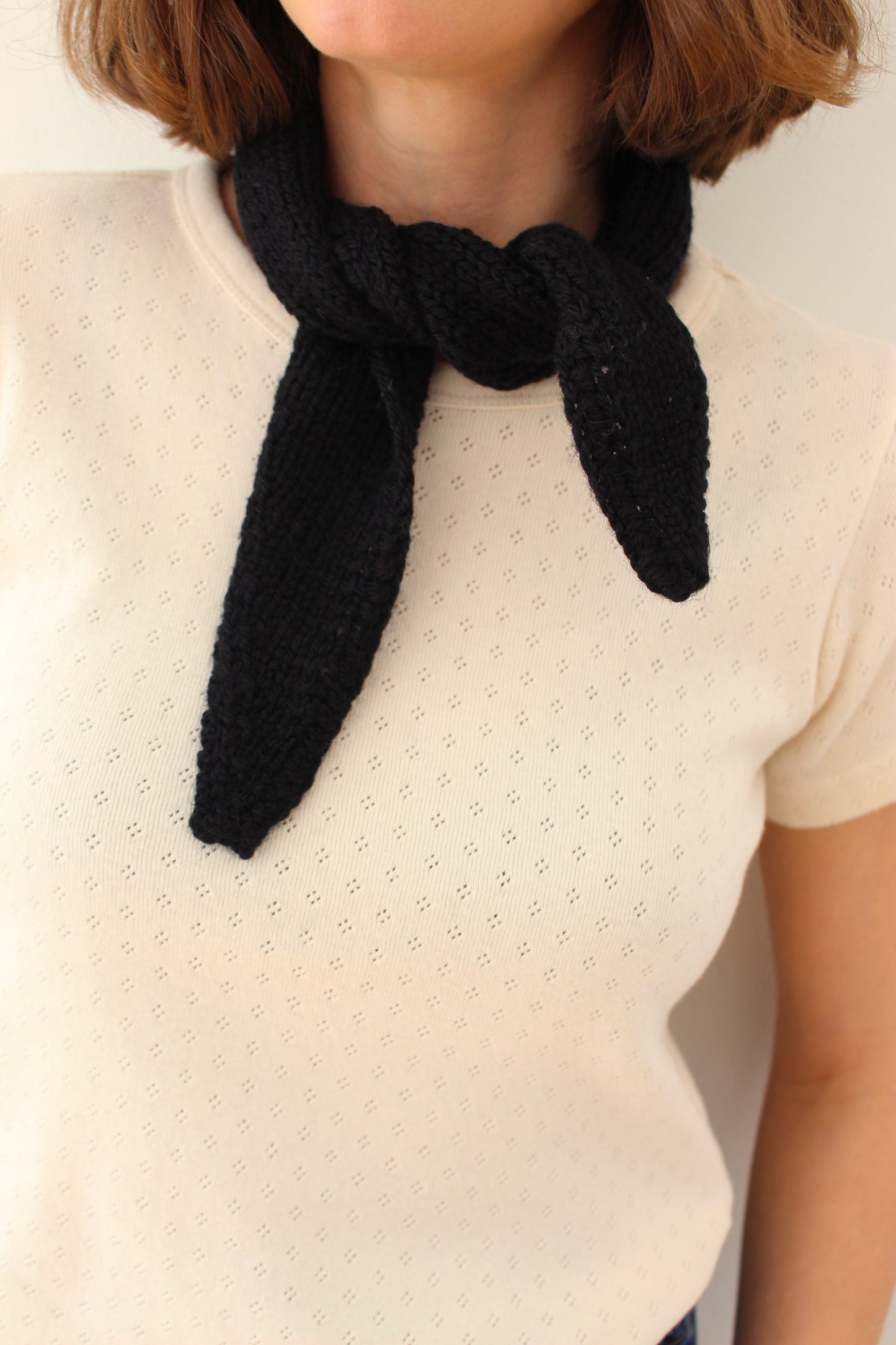 Hand Knit Wool Bandana