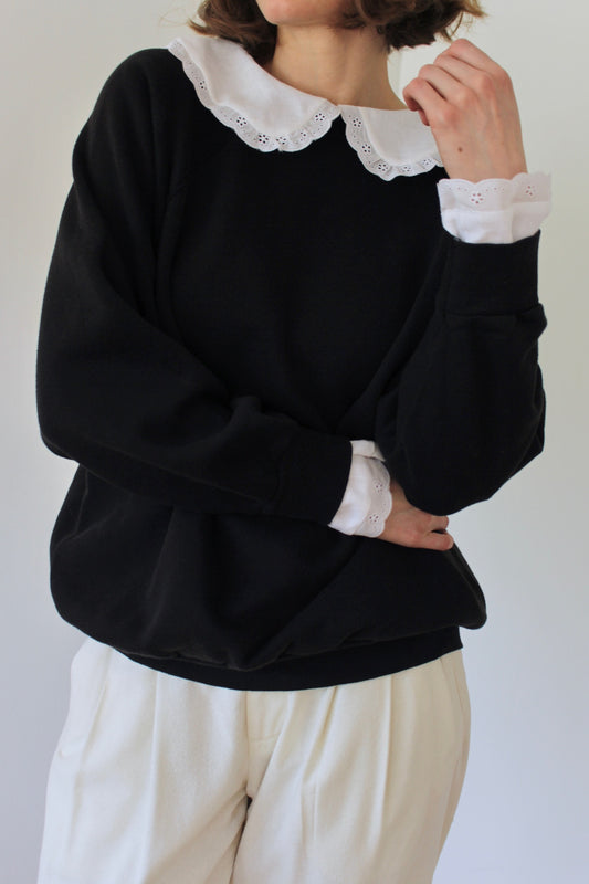 Reworked Vintage Collared Crewneck