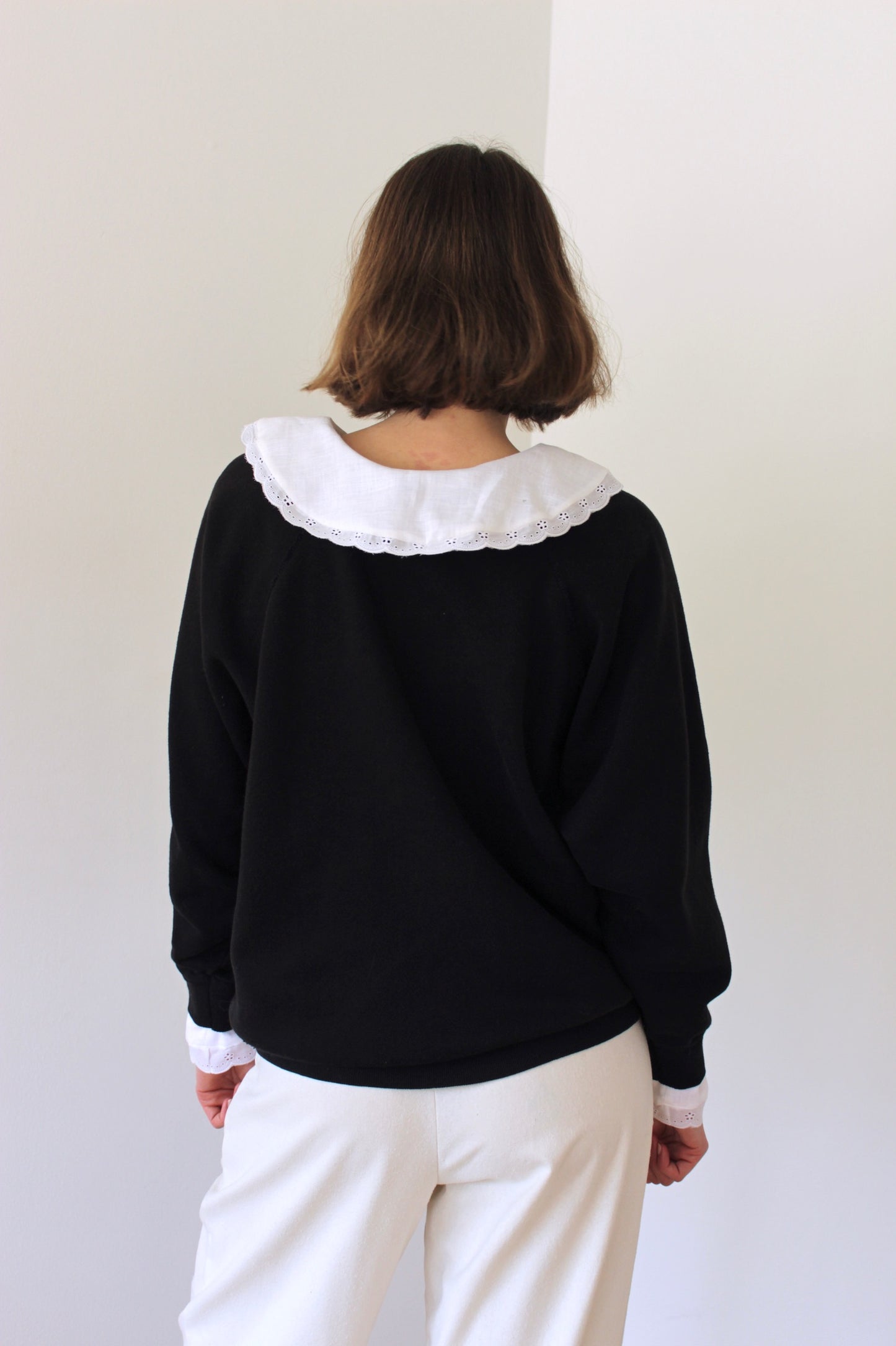 Reworked Vintage Collared Crewneck