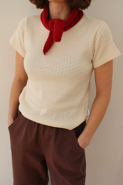 Hand Knit Wool Bandana