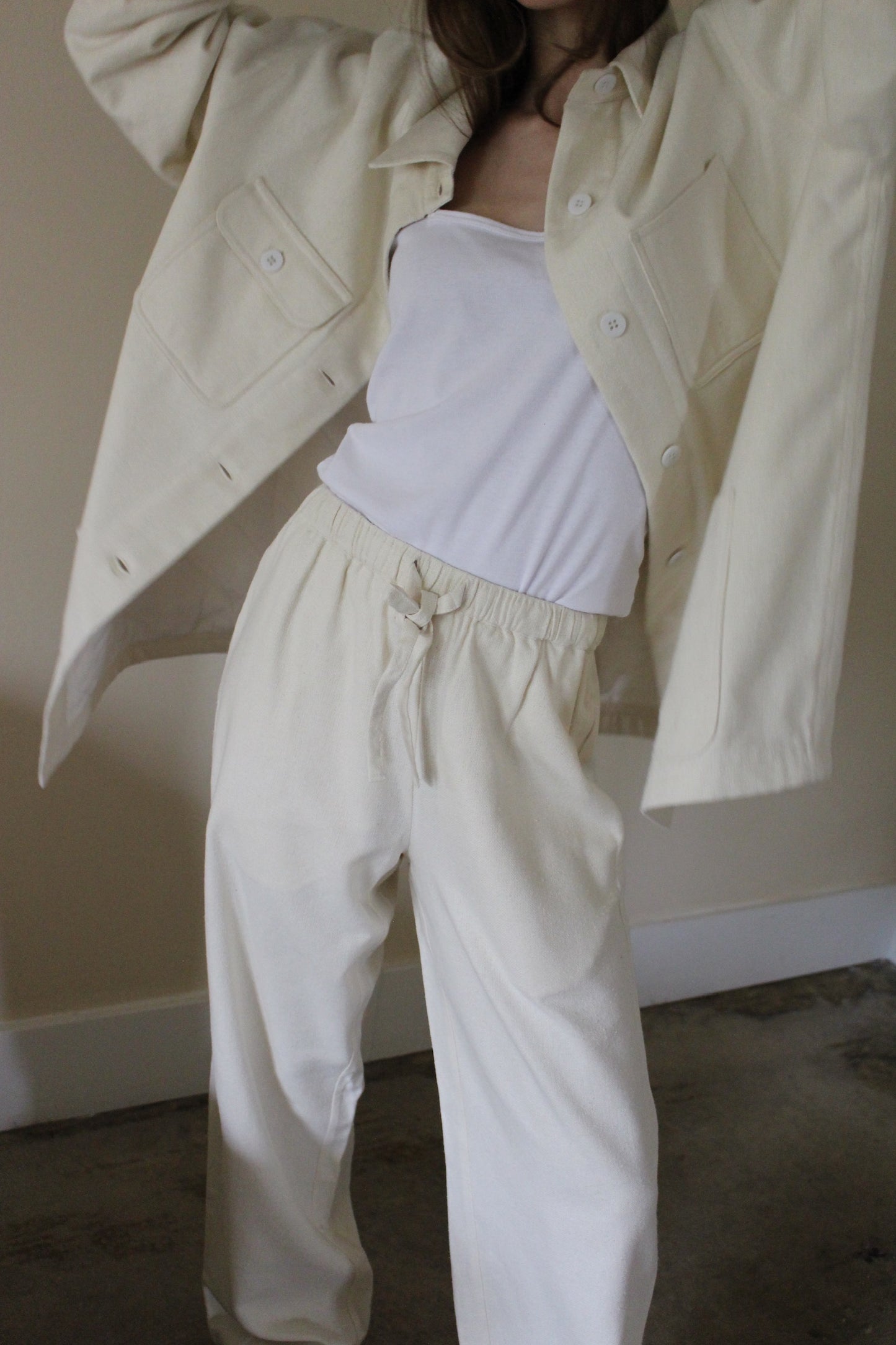 Maddox Woven Silk Chore Coat