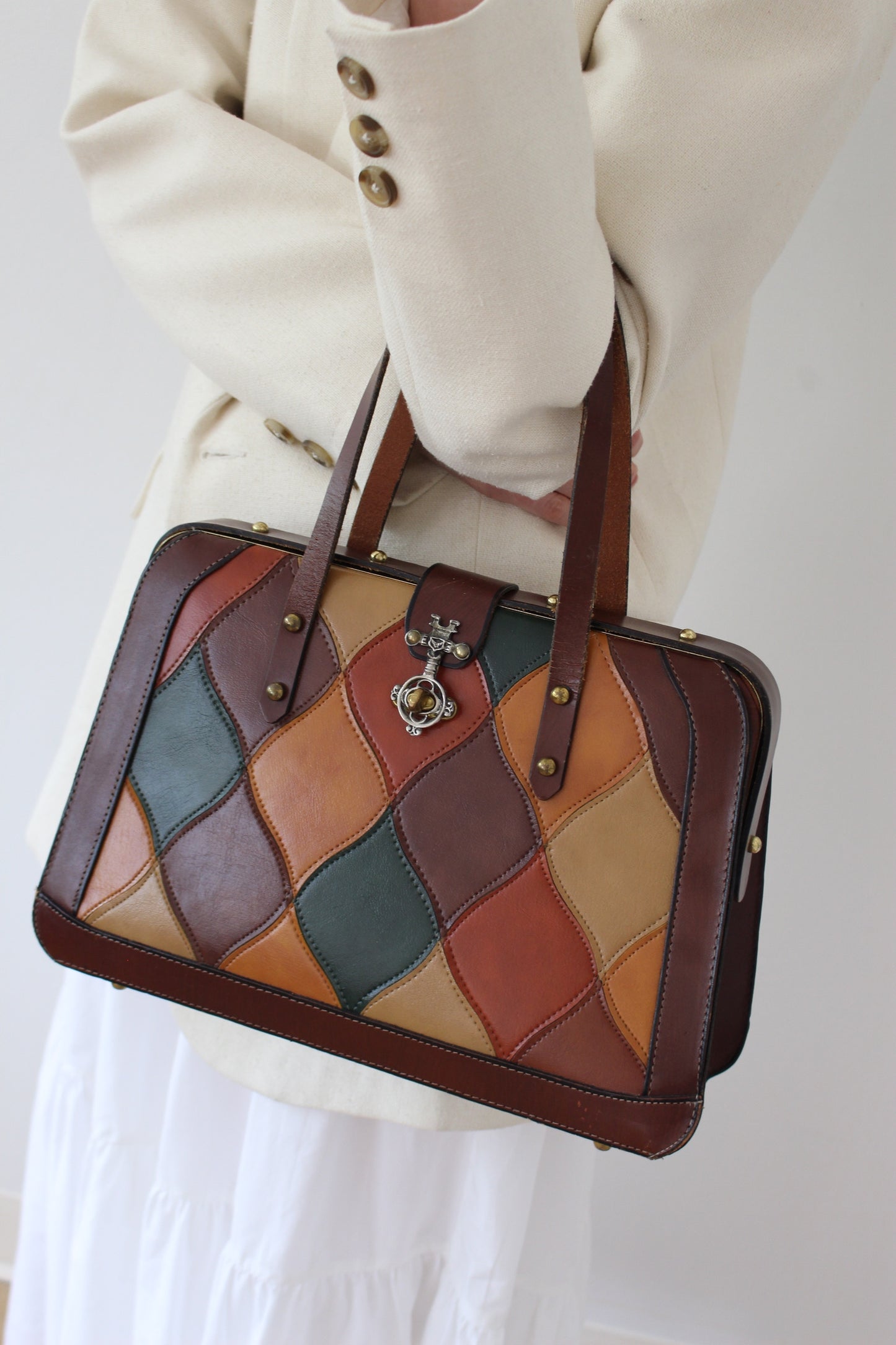 Vintage Burlington Patchwork Leather Bag