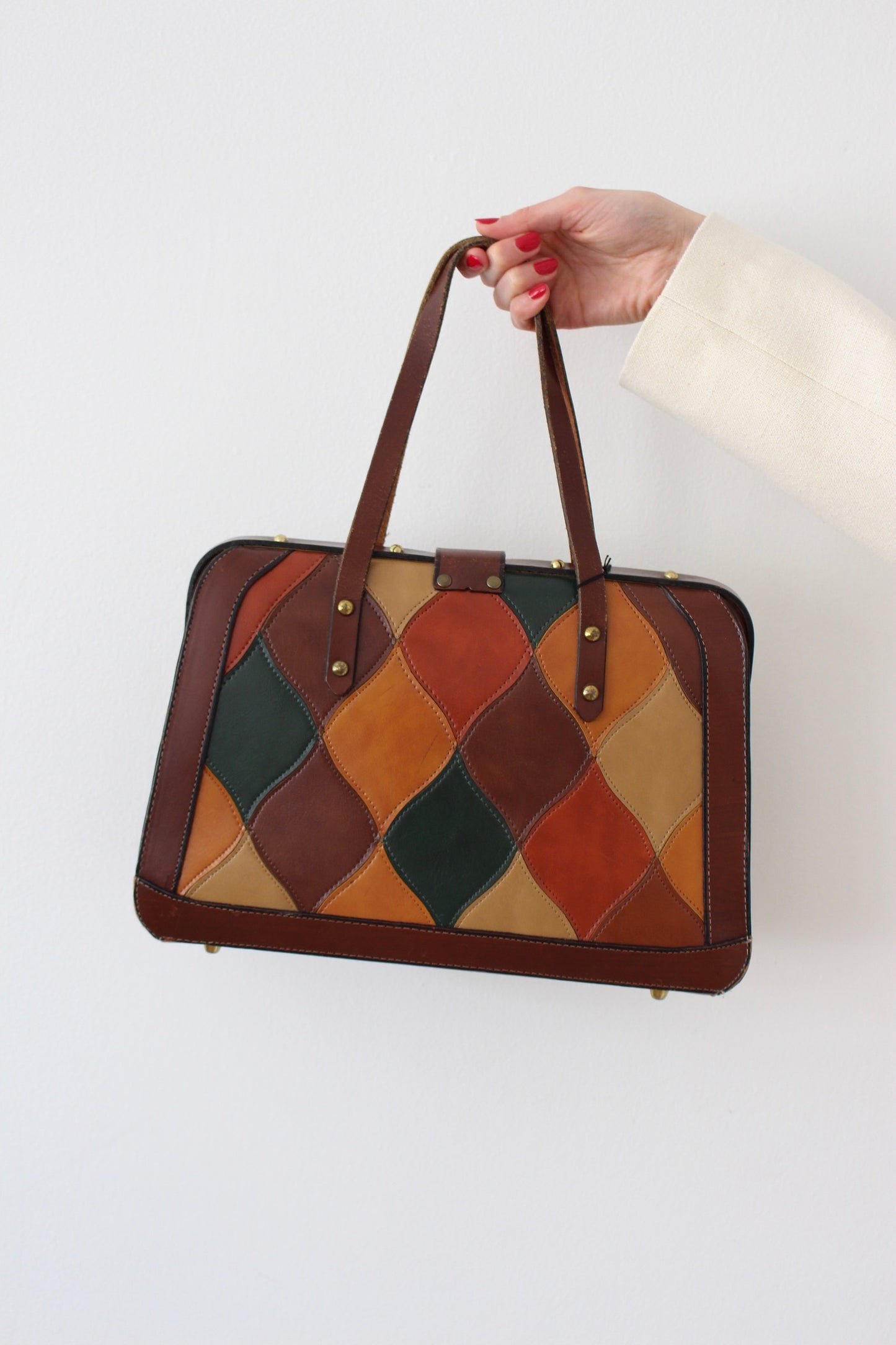 Vintage Burlington Patchwork Leather Bag