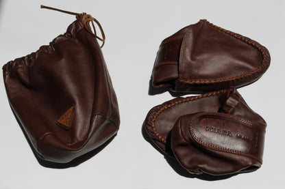 Vintage Prada Leather Travel Slipper Set