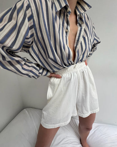 Beautiful Vintage Paper Thin Striped Button Down