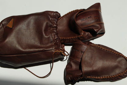 Vintage Prada Leather Travel Slipper Set
