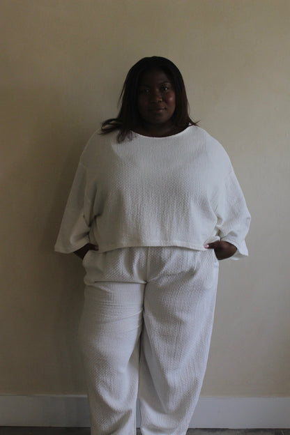 Robyn Basketweave Cotton Top