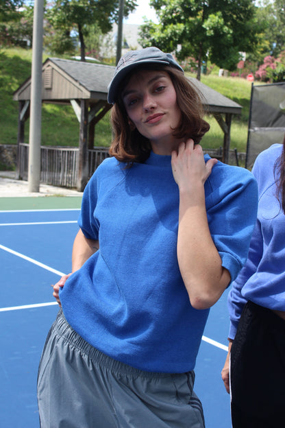 Vintage Ocean Short Sleeve Raglan Sweatshirt