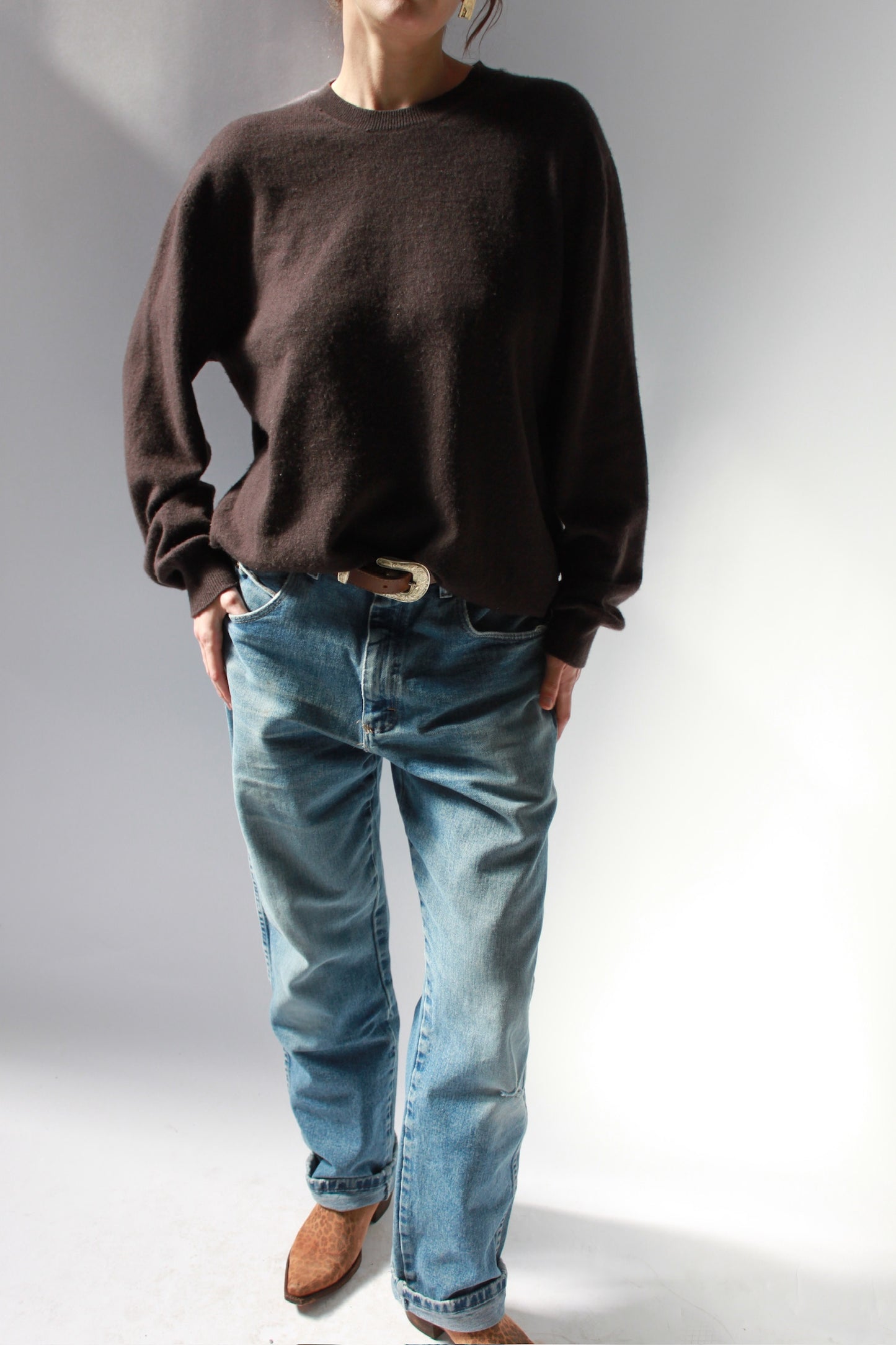 Distressed Wrangler Rugged Wear Jeans