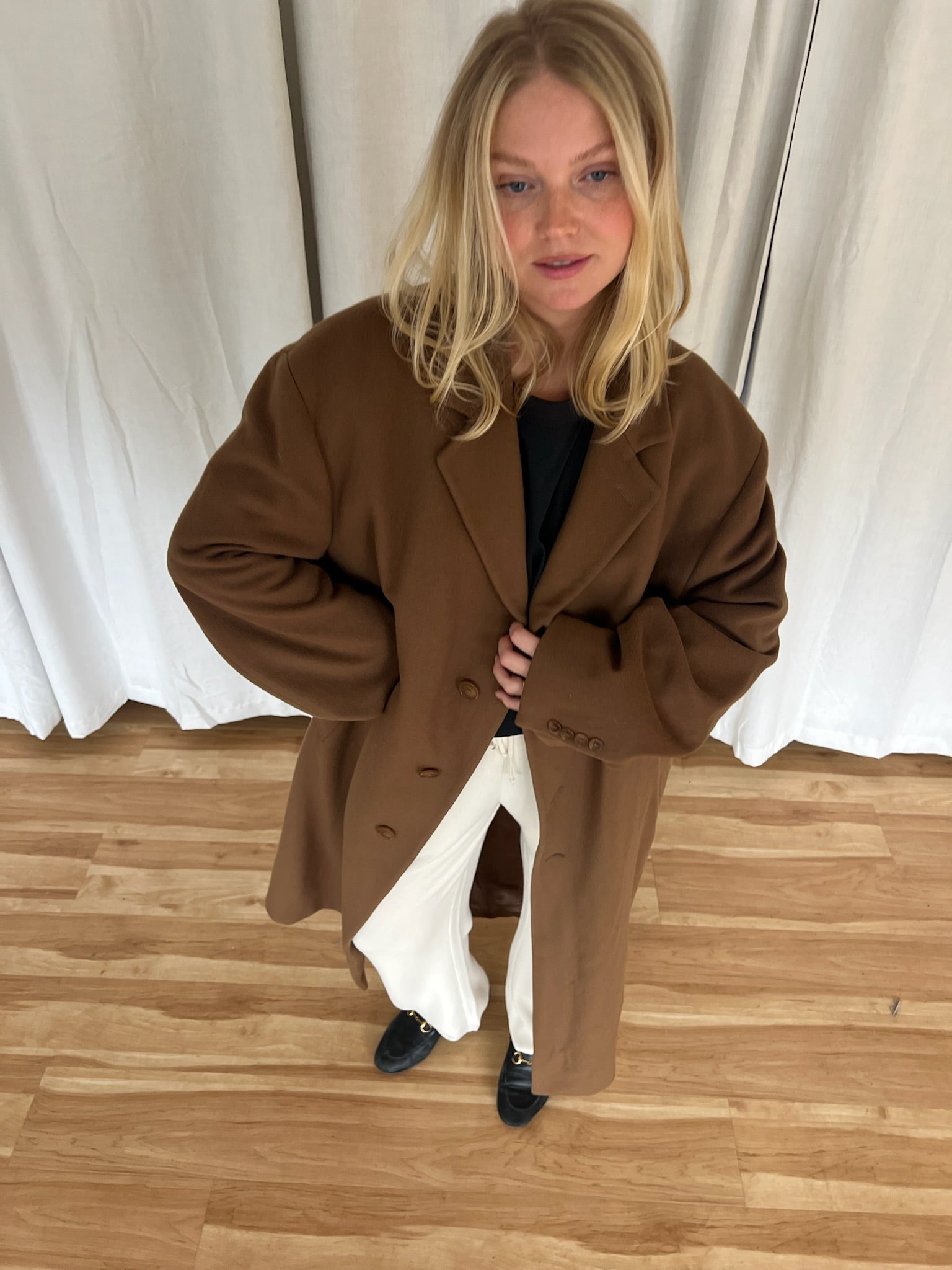 Incredible Loro Piana Olive Lambswool Overcoat – NA NIN