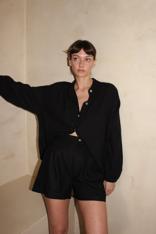 Gloria Raw Silk Top