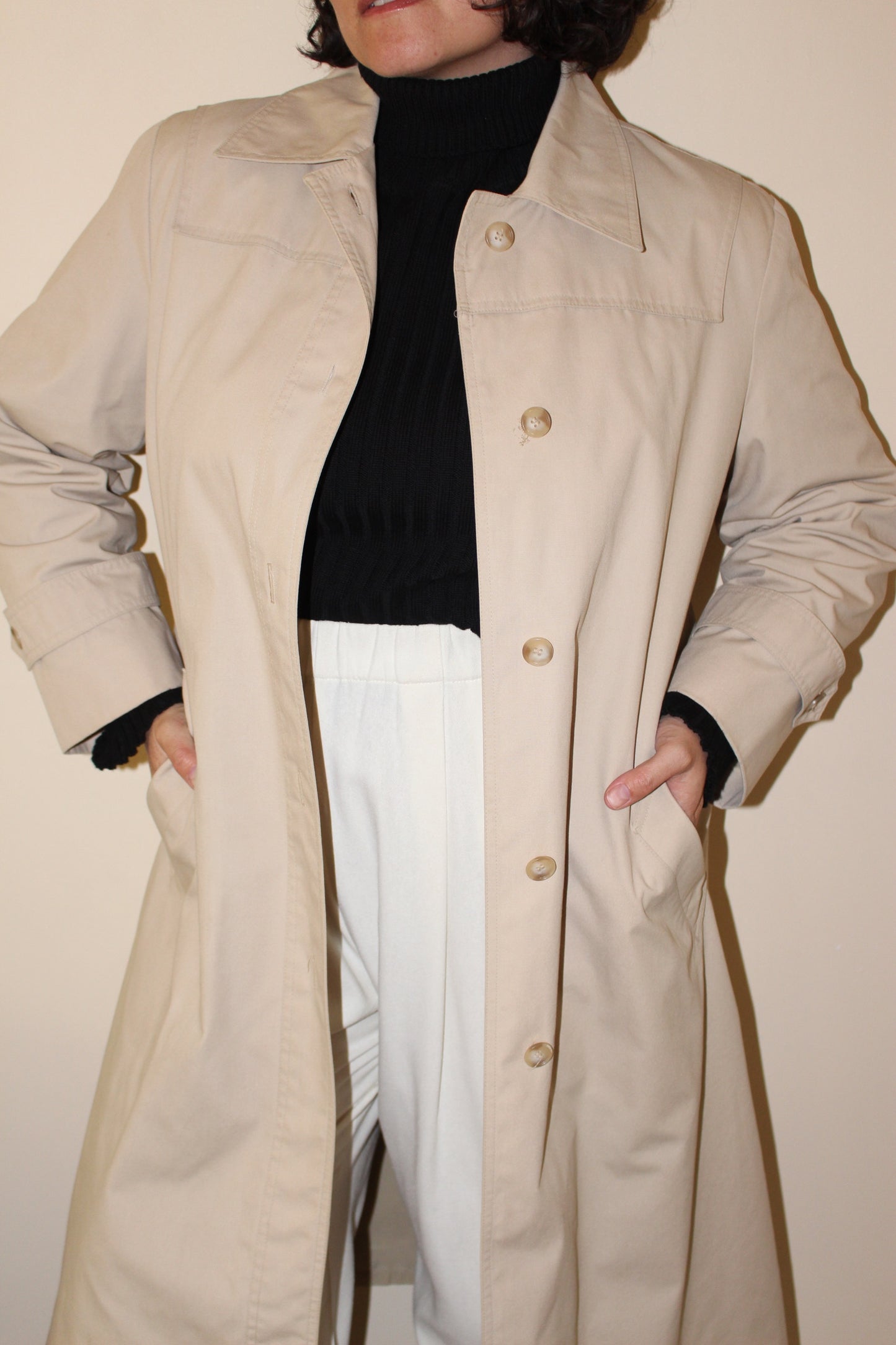 Vintage Classic Belted & Lined Trench Coat