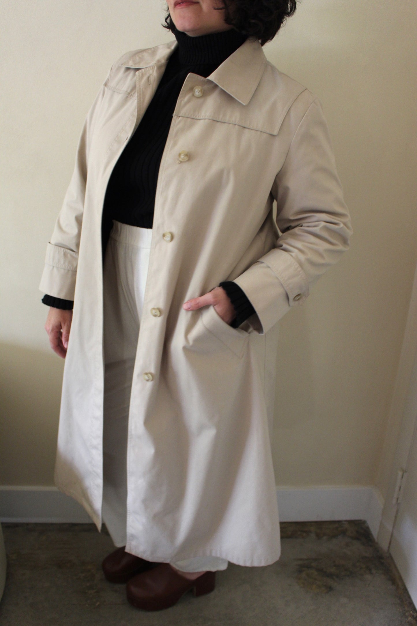 Vintage Classic Belted & Lined Trench Coat
