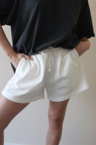 Na Nin Nina Vintage Cotton Shorts / Available in Alabaster and Faded Black