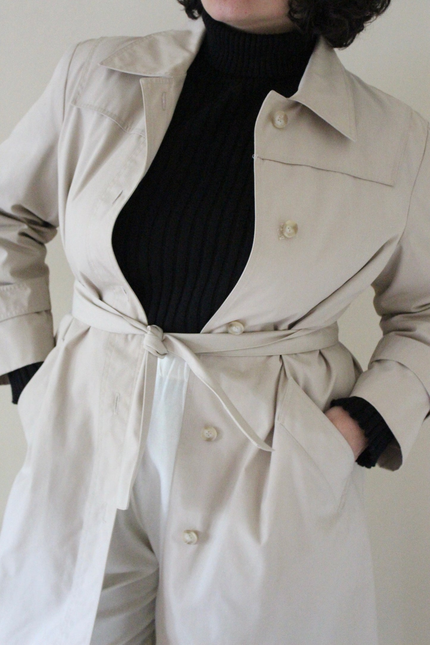 Vintage Classic Belted & Lined Trench Coat