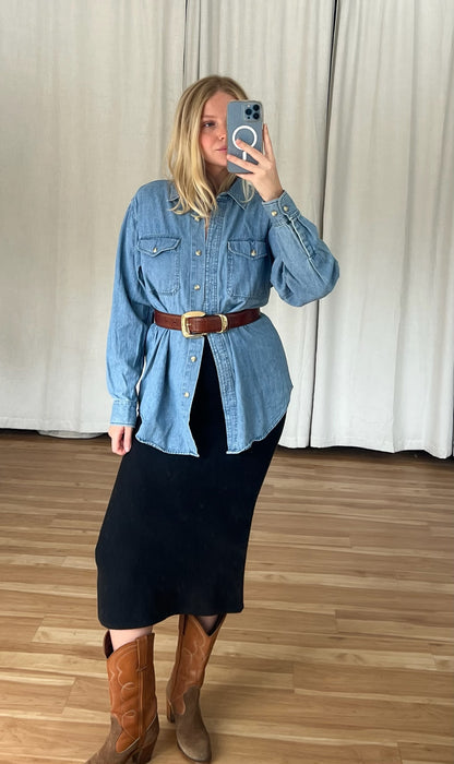 Classic 90s Denim Button Up