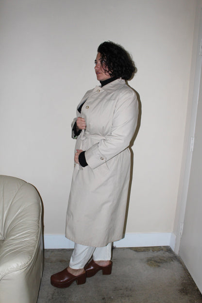 Vintage Classic Belted & Lined Trench Coat
