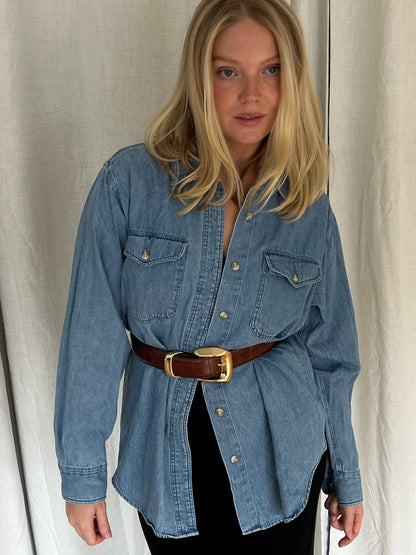 Classic 90s Denim Button Up