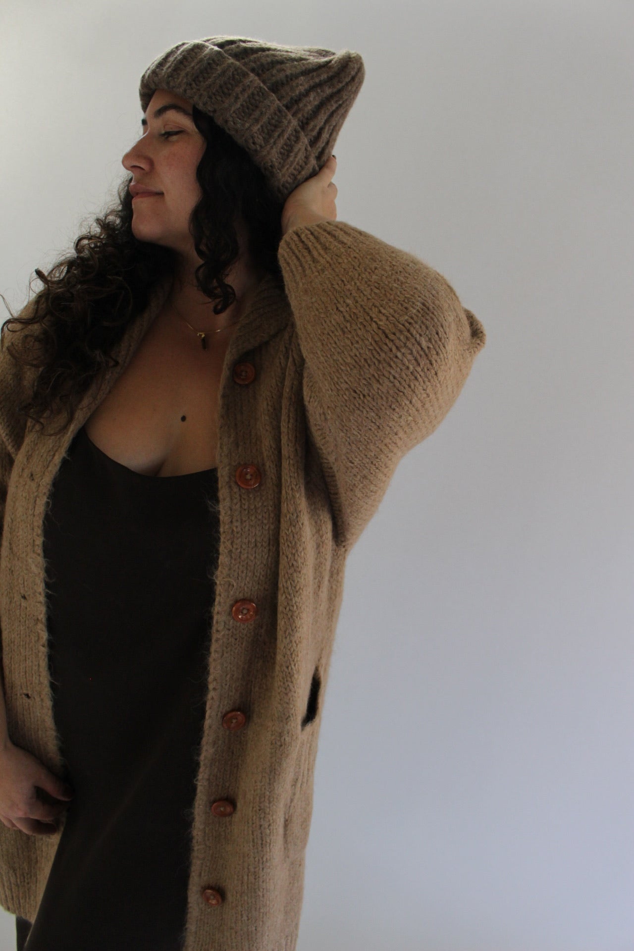 Martie Knitted Suri Alpaca Coat