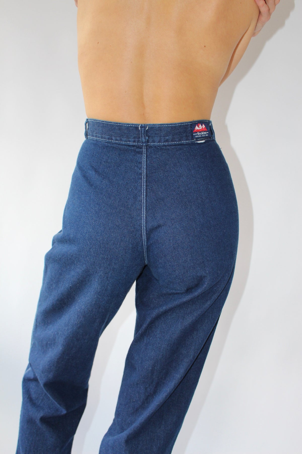 Vintage Rockies Indigo Pleated Denim