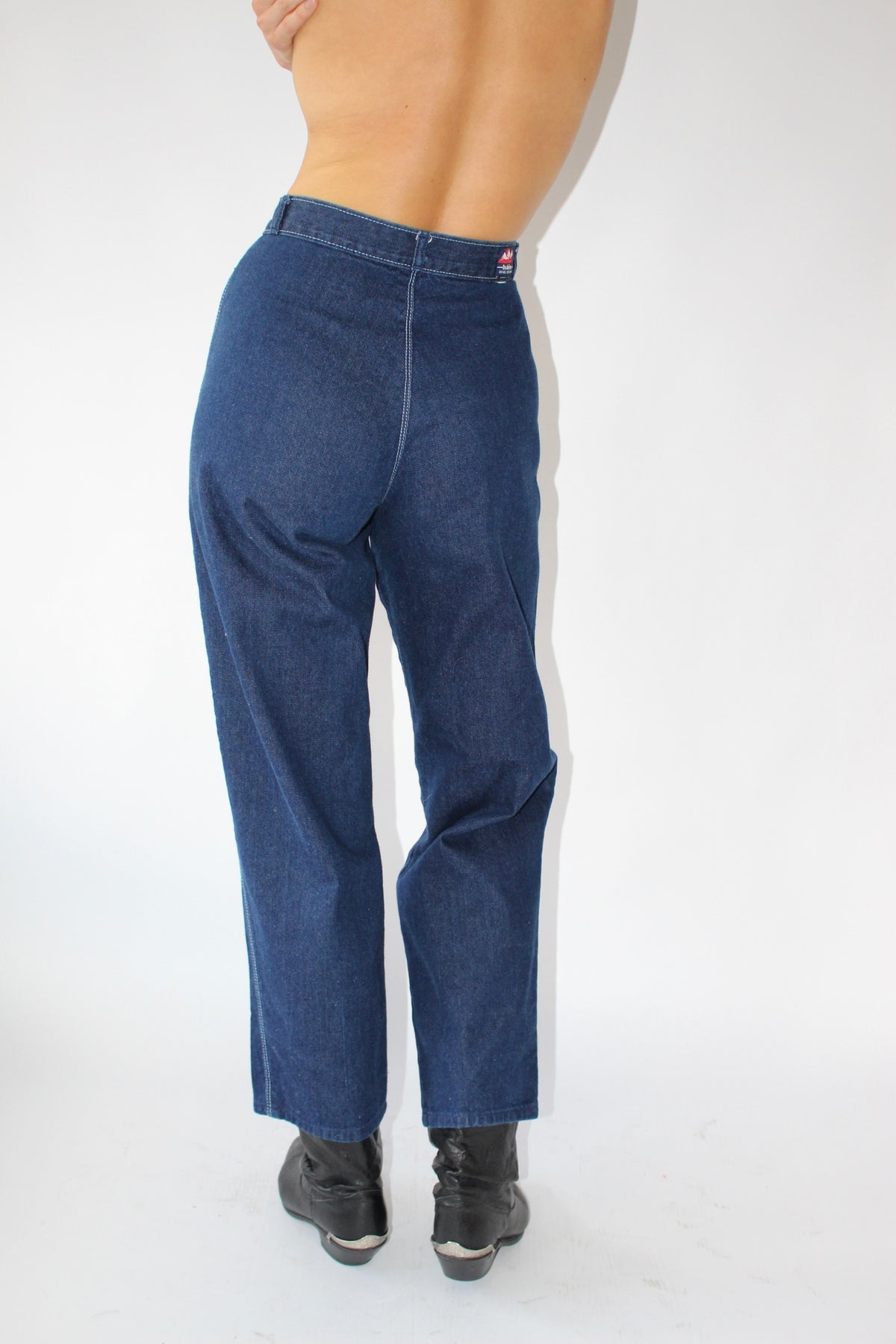 Vintage Rockies Indigo Pleated Denim
