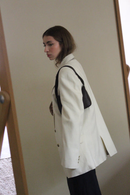 Skyler Woven Silk Blazer