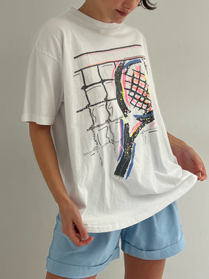 Vintage Abstract Tennis Graphic Tee