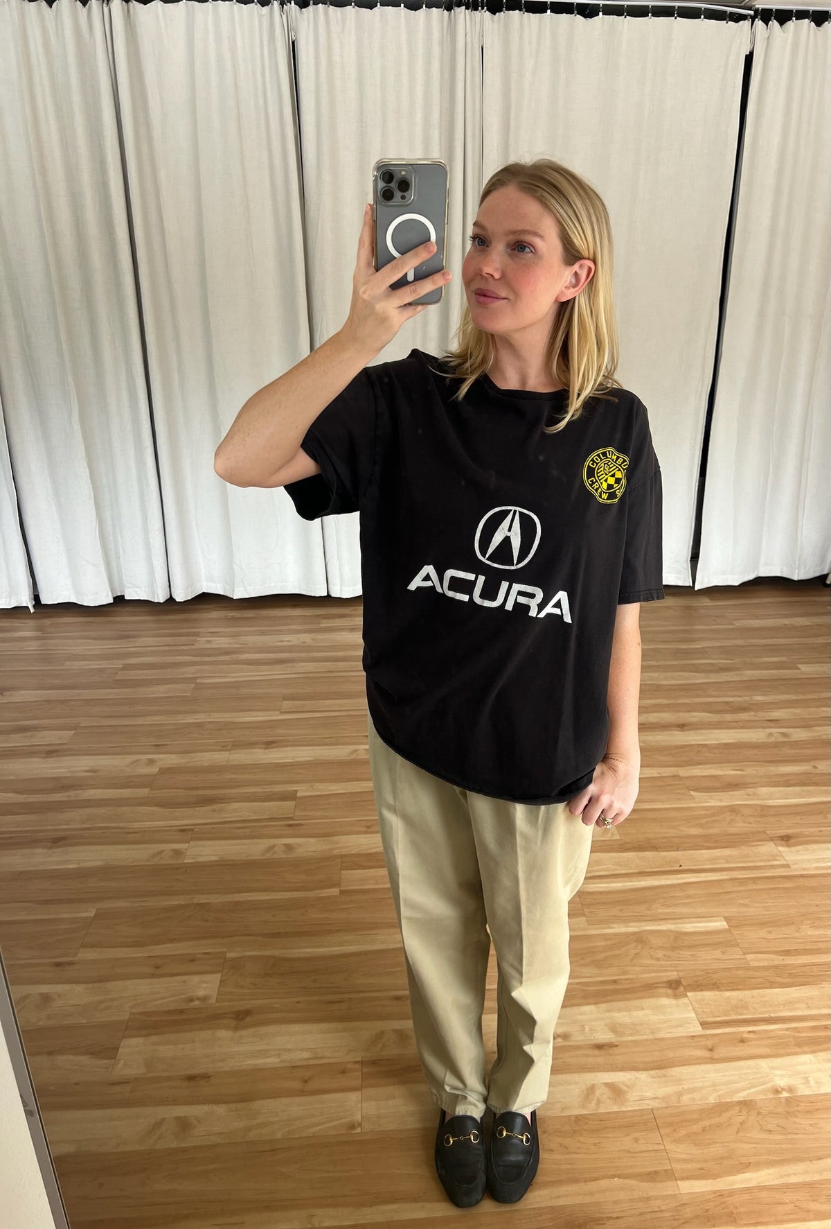 Vintage Faded Black Acura Graphic Tee