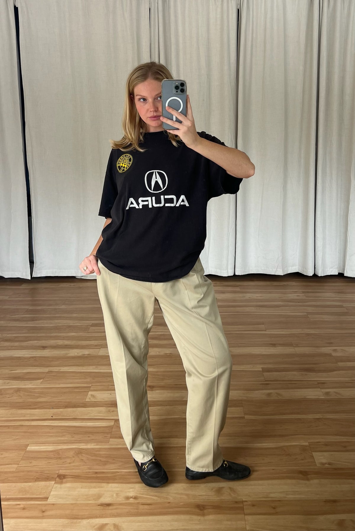 Vintage Faded Black Acura Graphic Tee