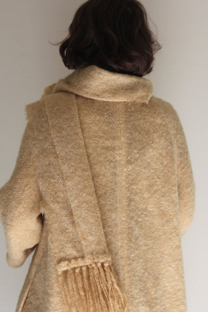 Rare Vintage Dune Handwoven Mohair Coat & Scarf