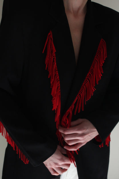 Vintage Criscioni Wool Fringe Blazer