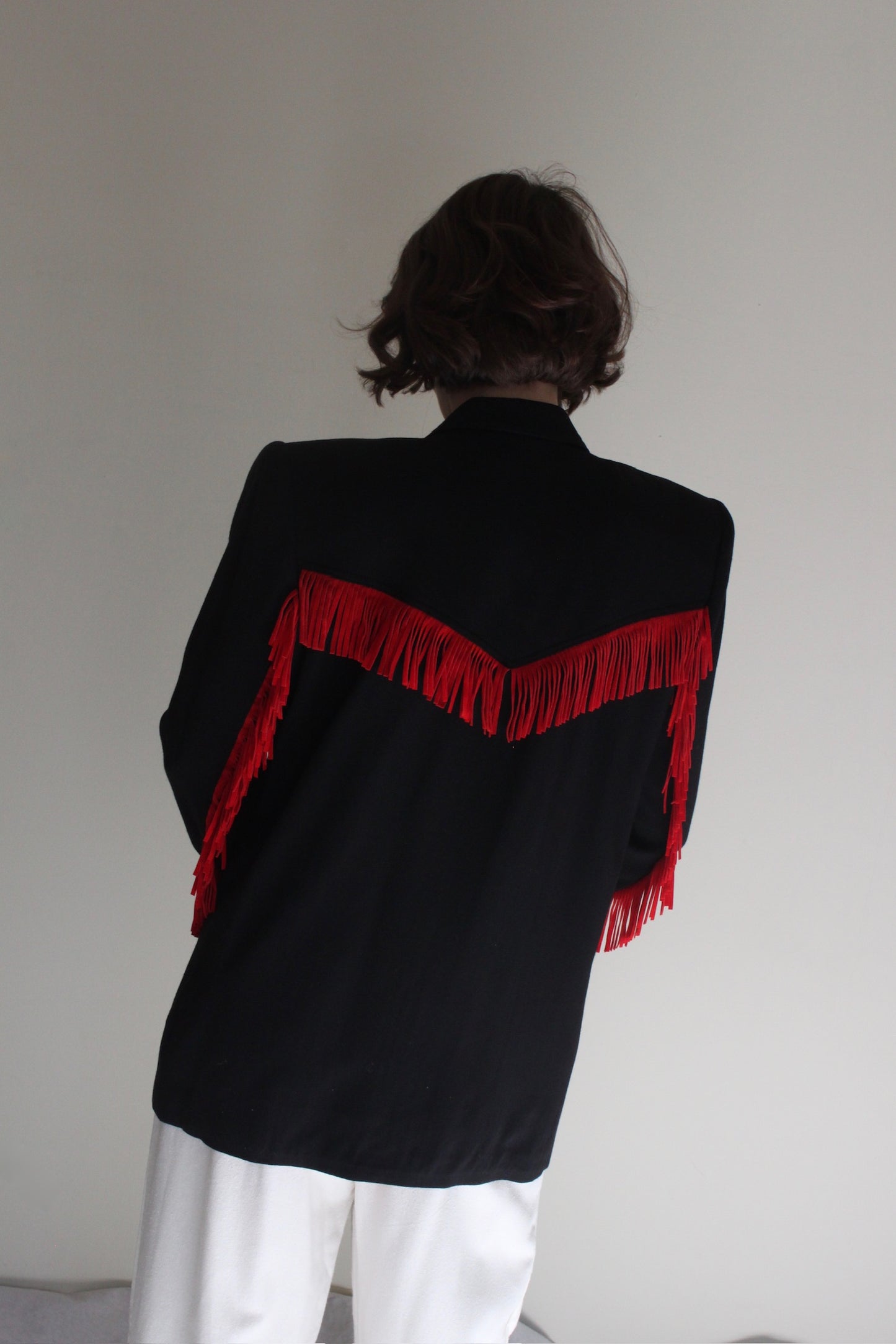 Vintage Criscioni Wool Fringe Blazer