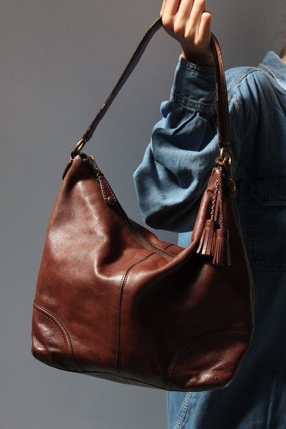 Cole Haan Cocoa Leather Shoulder Bag