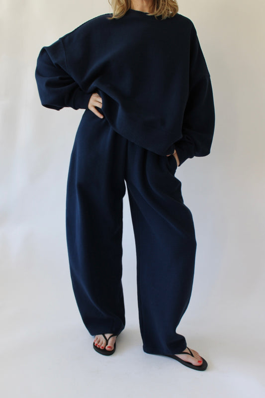 Camden Rippled Cotton Curve Pant