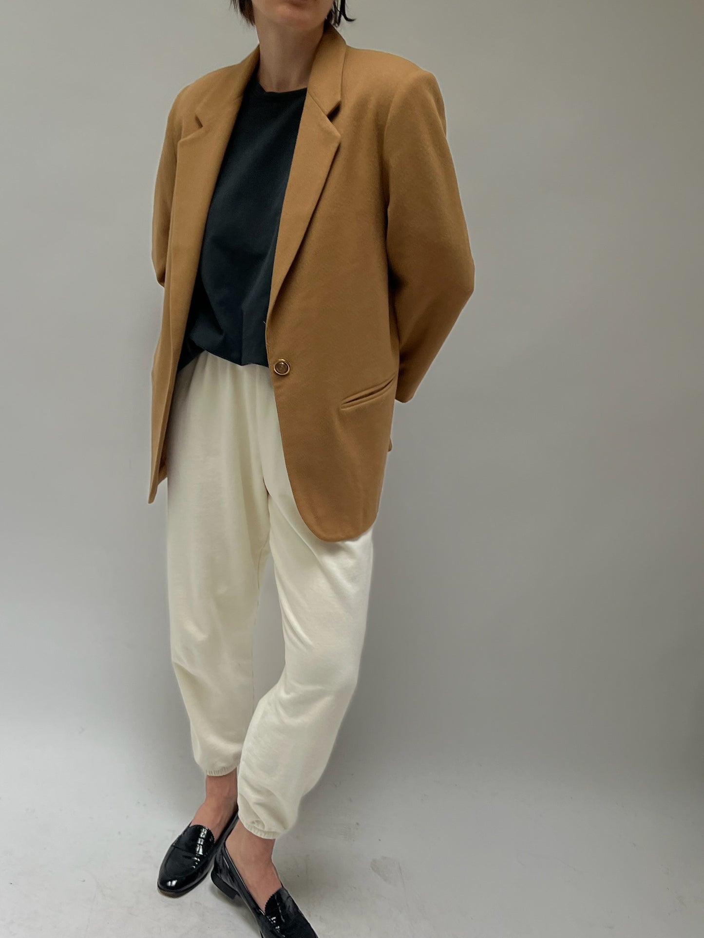 Vintage Camel Pure Wool Blazer