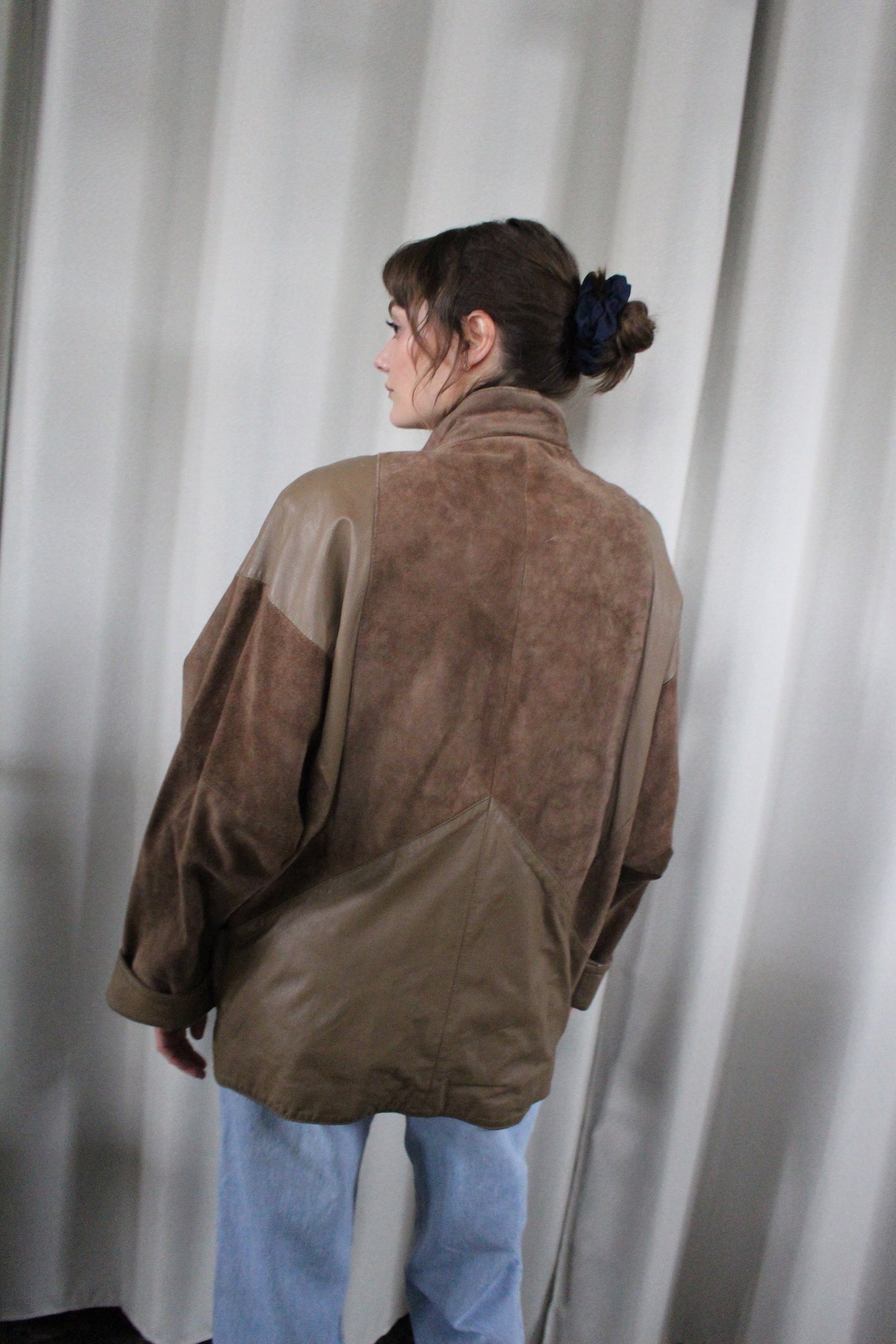 Vintage Suede & Smooth Leather Jacket