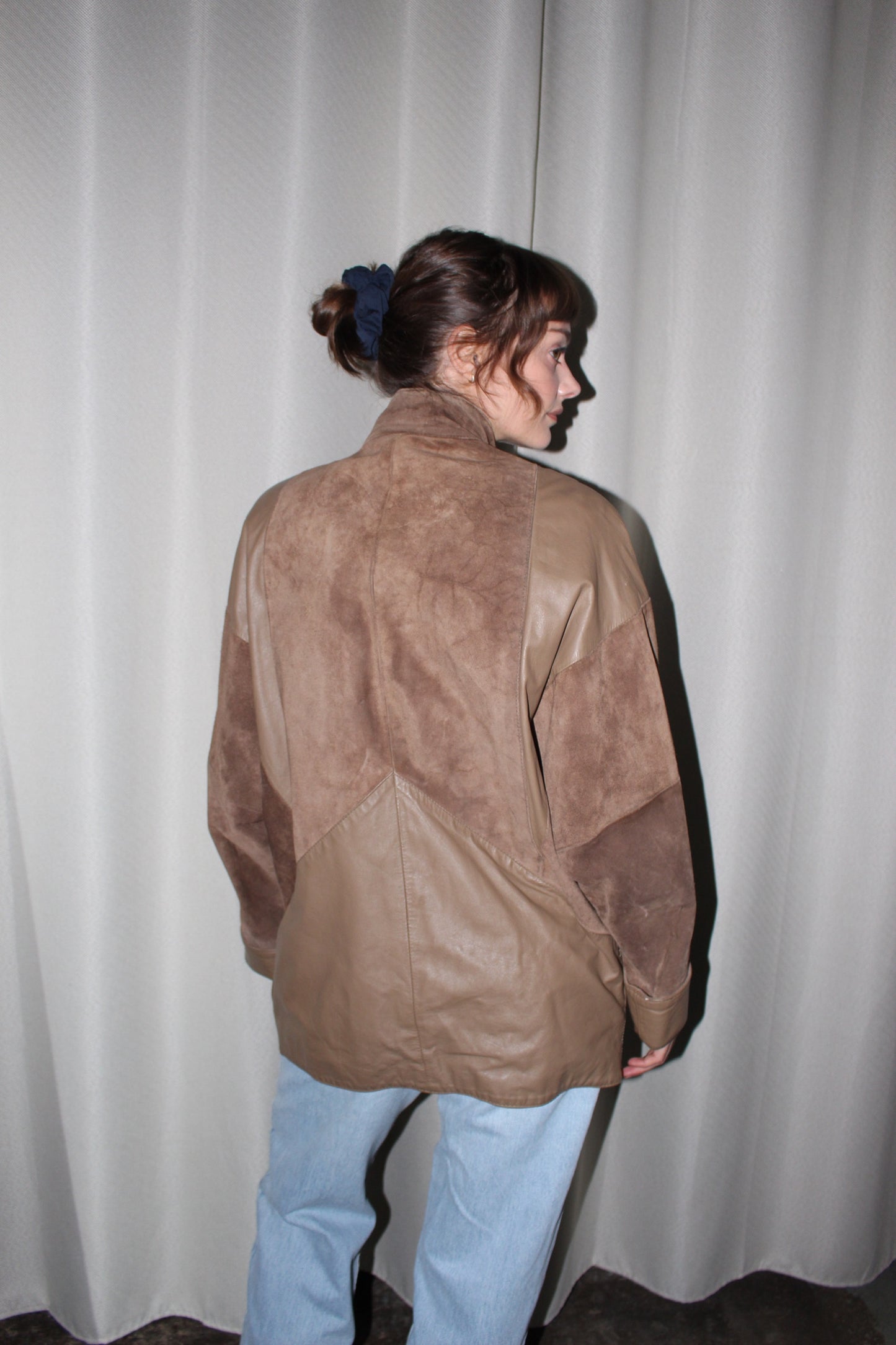 Vintage Suede & Smooth Leather Jacket