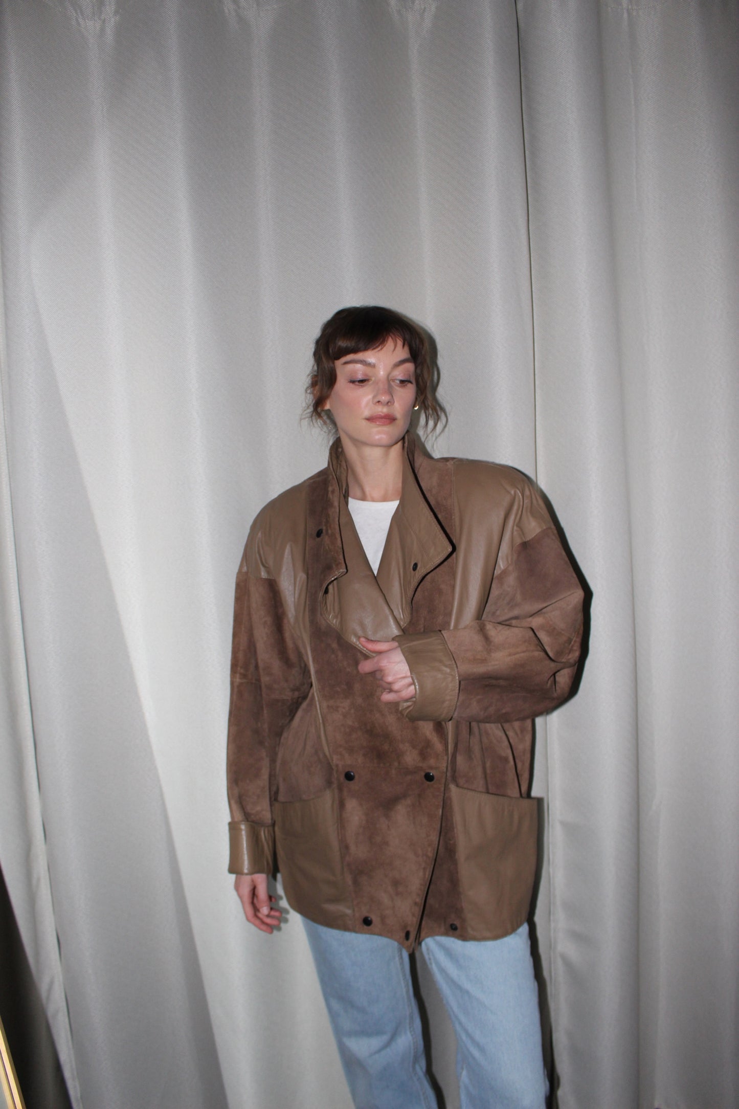 Vintage Suede & Smooth Leather Jacket