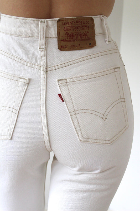 Vintage Levi's 512 White Denim