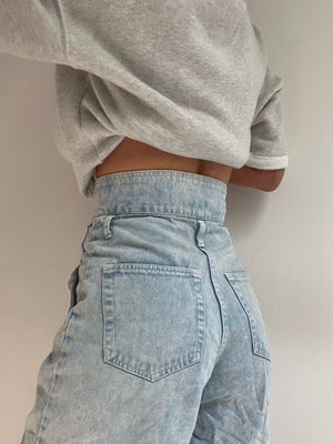Vintage Ultra High Waisted Jean Shorts