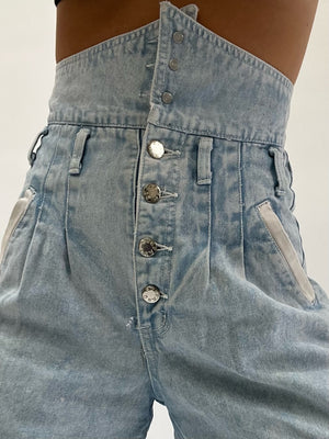 Vintage Ultra High Waisted Jean Shorts