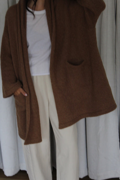 Haori Alpaca Sweater Coat